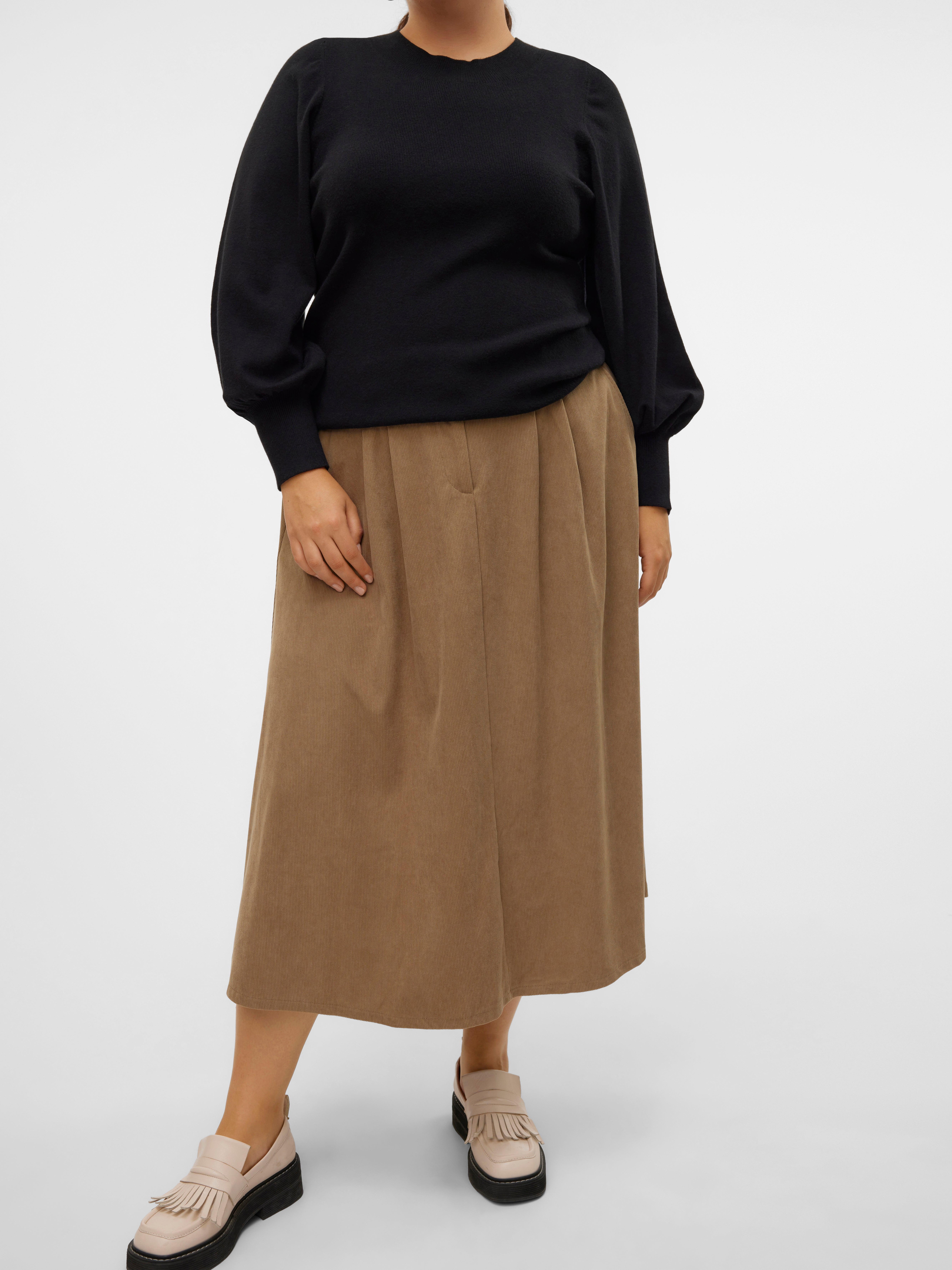 VMCVIENNA Hohe Taille Midirock