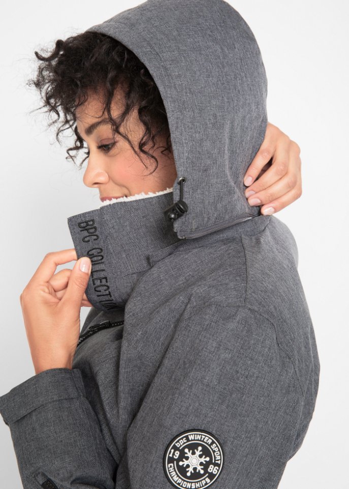 Outdoor-Funktions-Jacke mit Teddyfleece