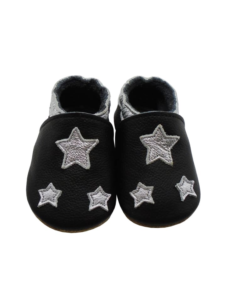 Yalion Baby Krabbelschuhe in Sterne Schwarz günstig kaufen 25/26