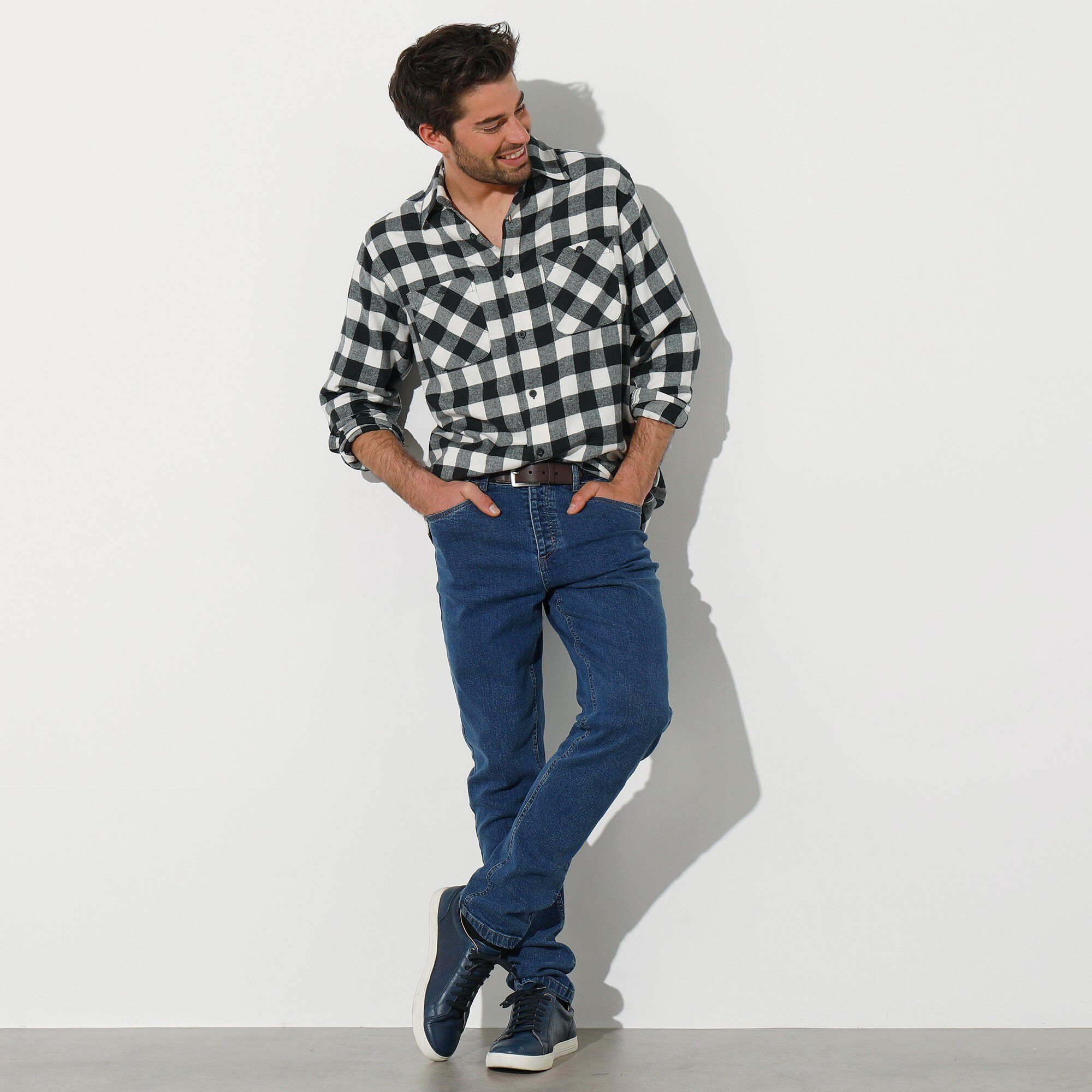 Chemise carreaux écossais flanelle