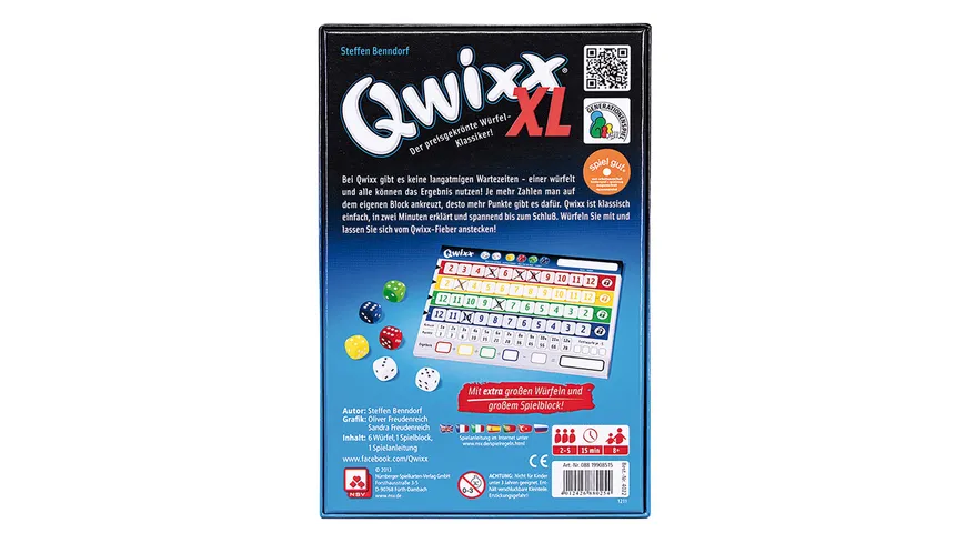 Nürnberger Spielkarten Verlag - Qwixx XL