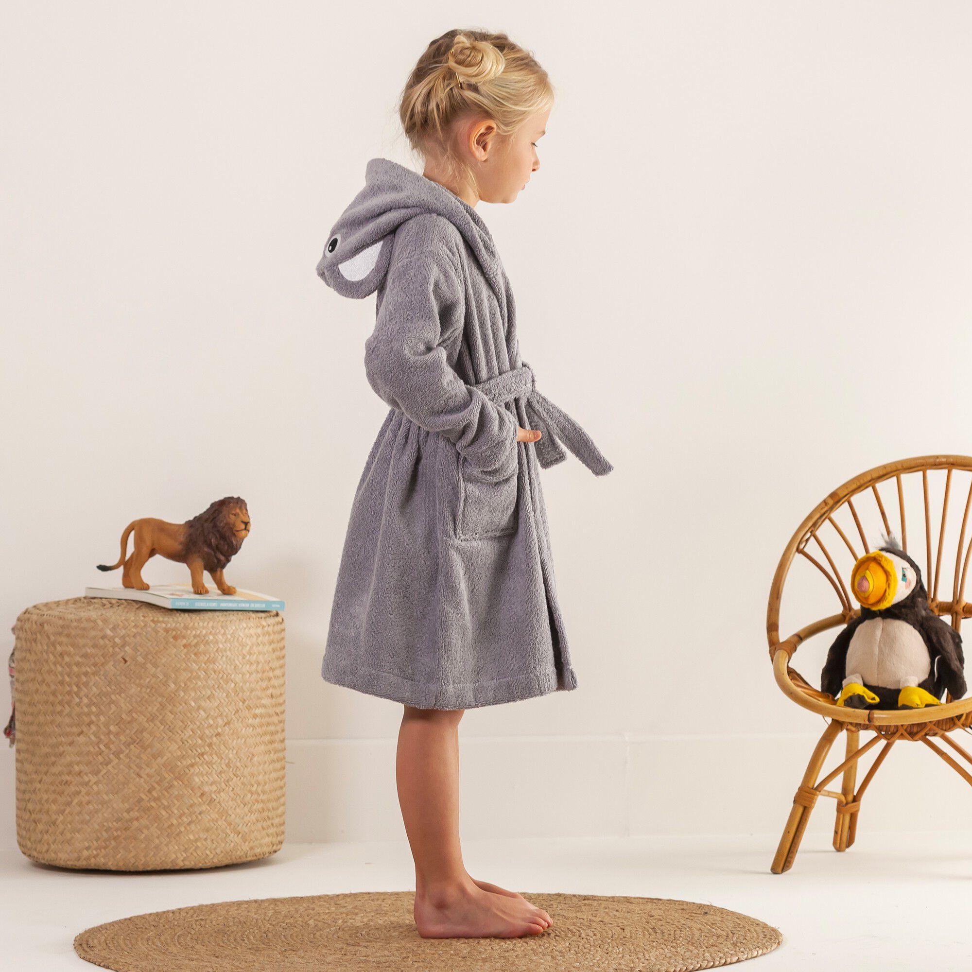 Peignoir de bain enfant koala éponge coton