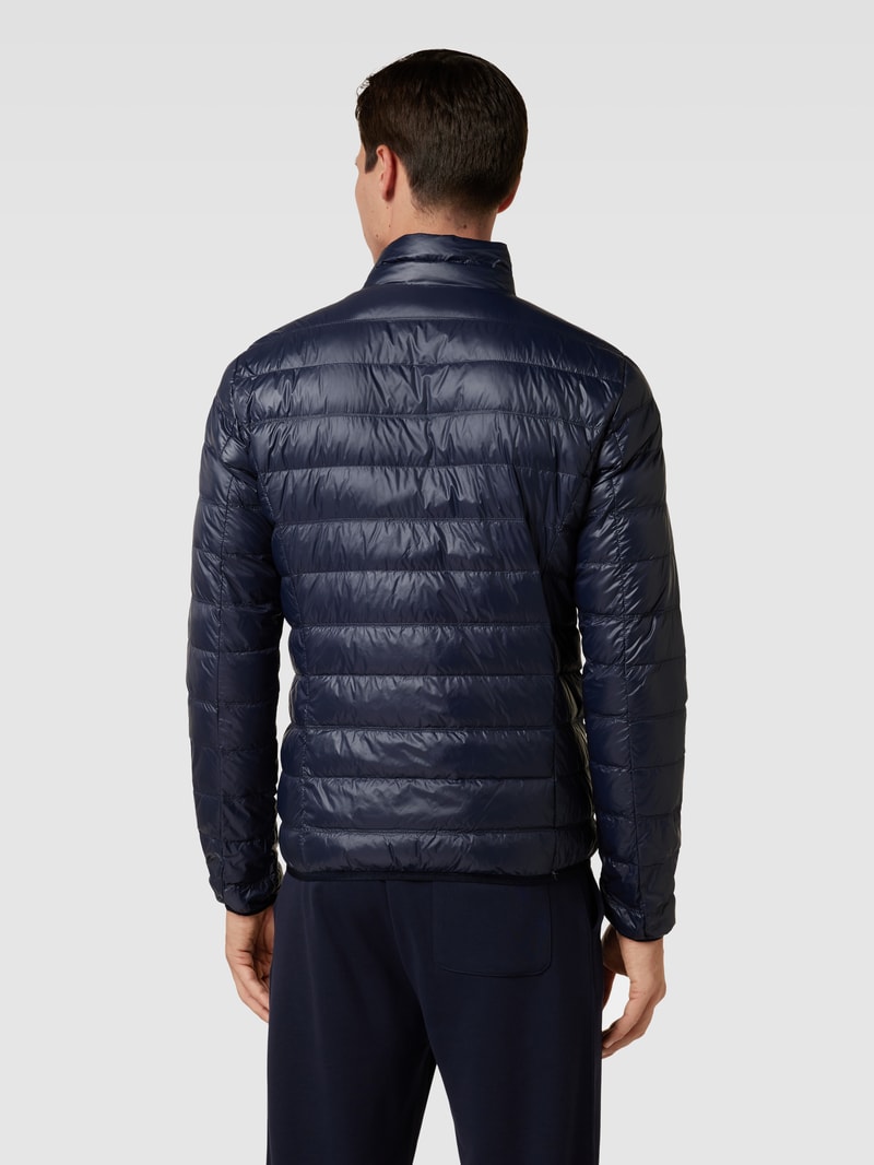 Steppjacke mit Reißverschluss in dunkelblau