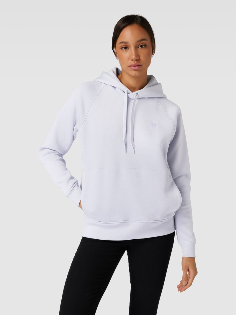 Hoodie mit Label-Stitching Modell 'Premium core 2.0' in hellblau