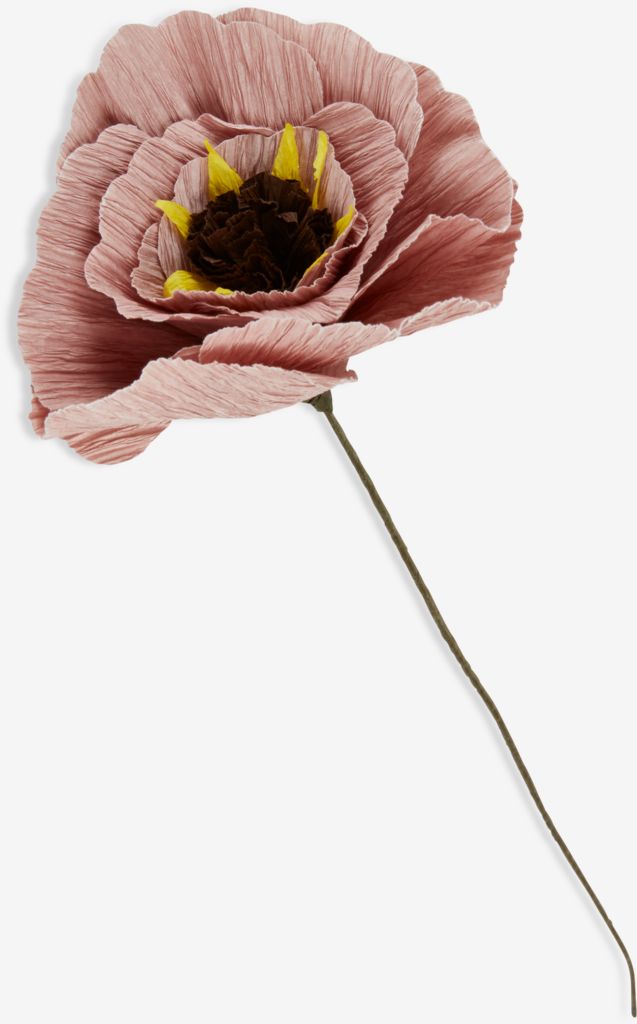 Kunstig blomst PER H40cm lys rosa