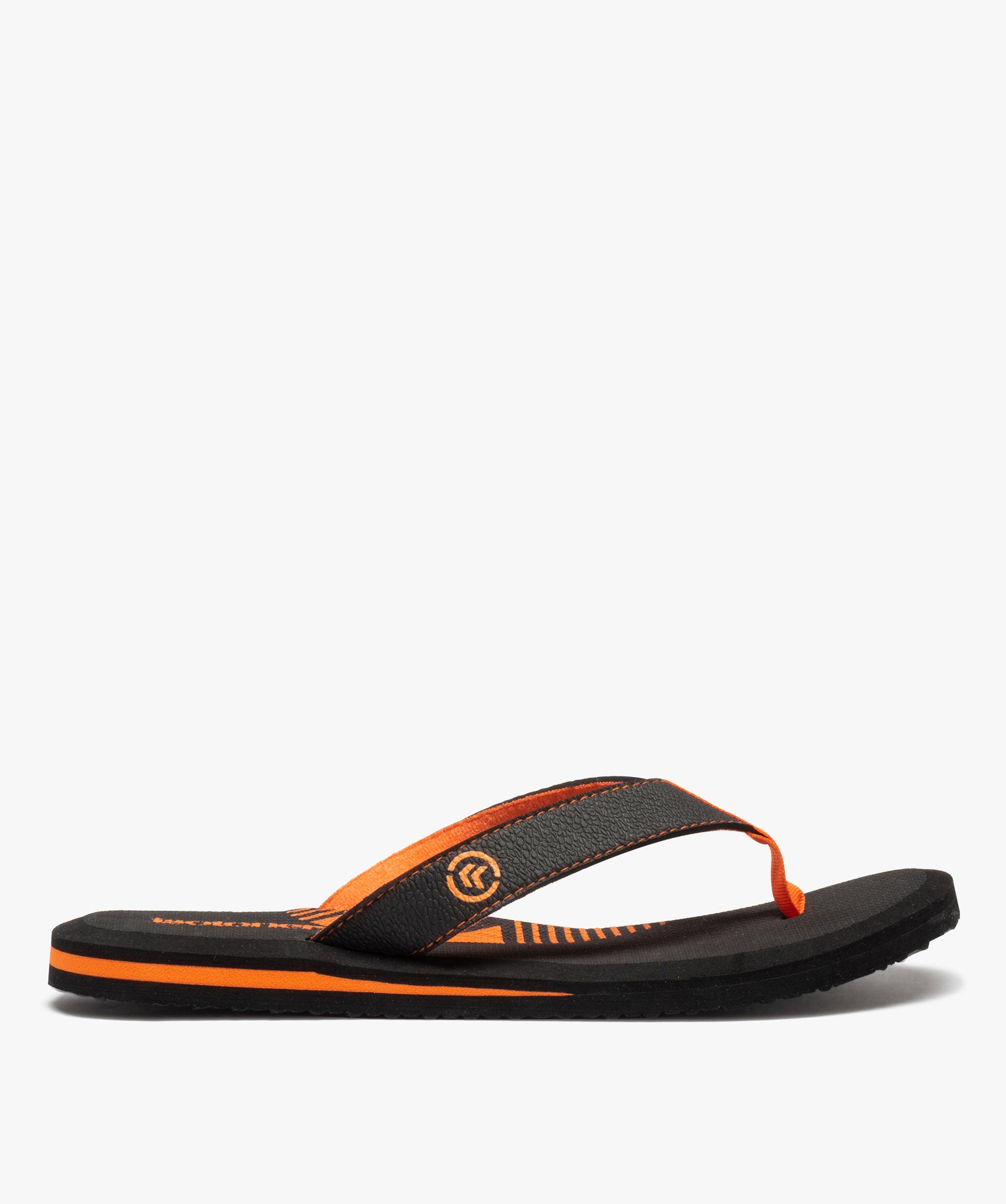 Tongs homme bicolores - Isotoner noir | GEMO