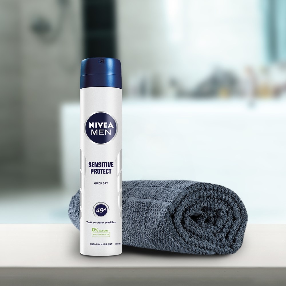 nivea SENSITIVE PROTECT - Déodorant spray Anti-transpirant 48H Déodorant spray homme