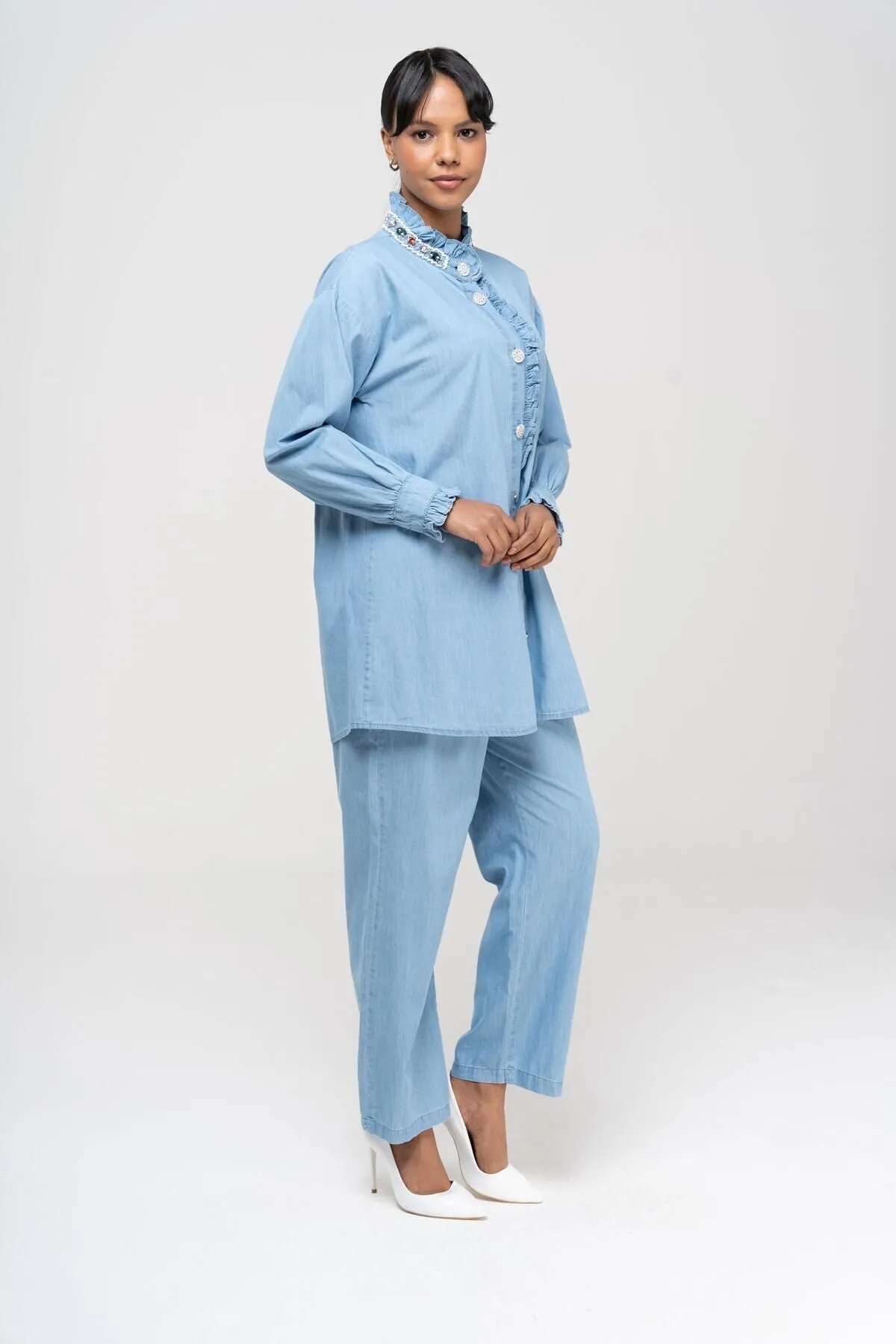 Olcay  Zweiteiler - Blau - Relaxed Fit