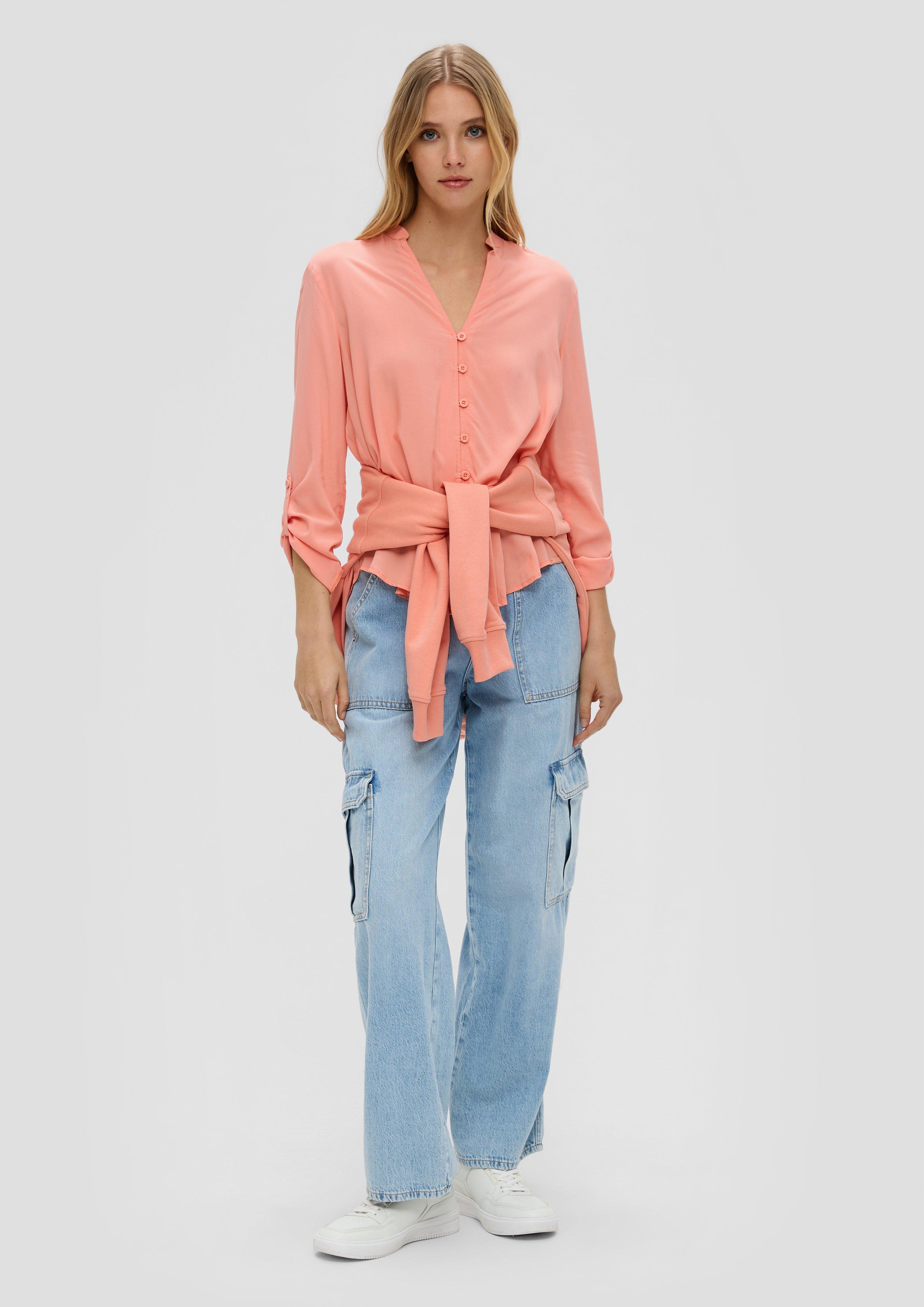 Viskosebluse mit Turn-up-Funktion  2140749-2108