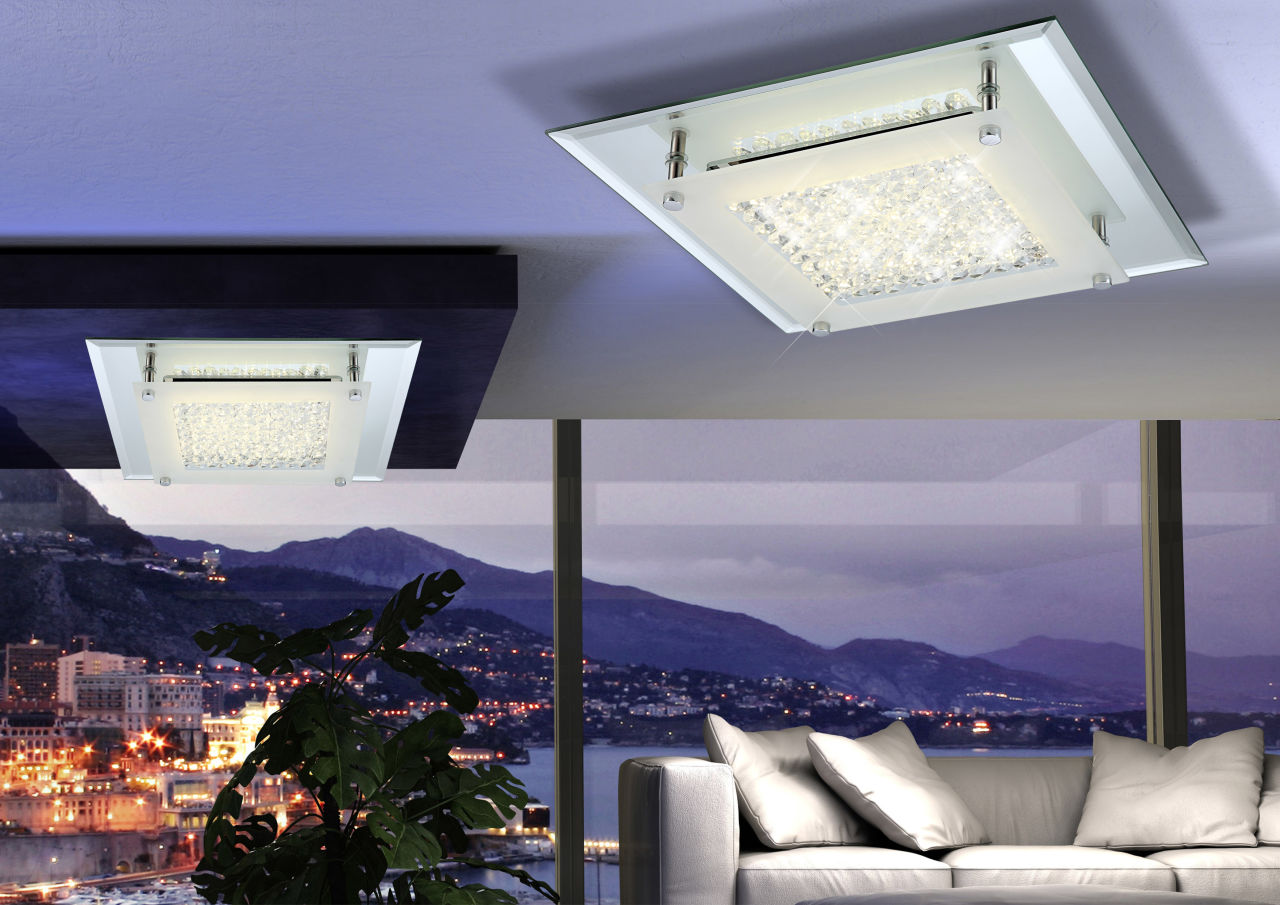 Globo Lighting - LIANA - Deckenleuchte Metall verchromt, LED