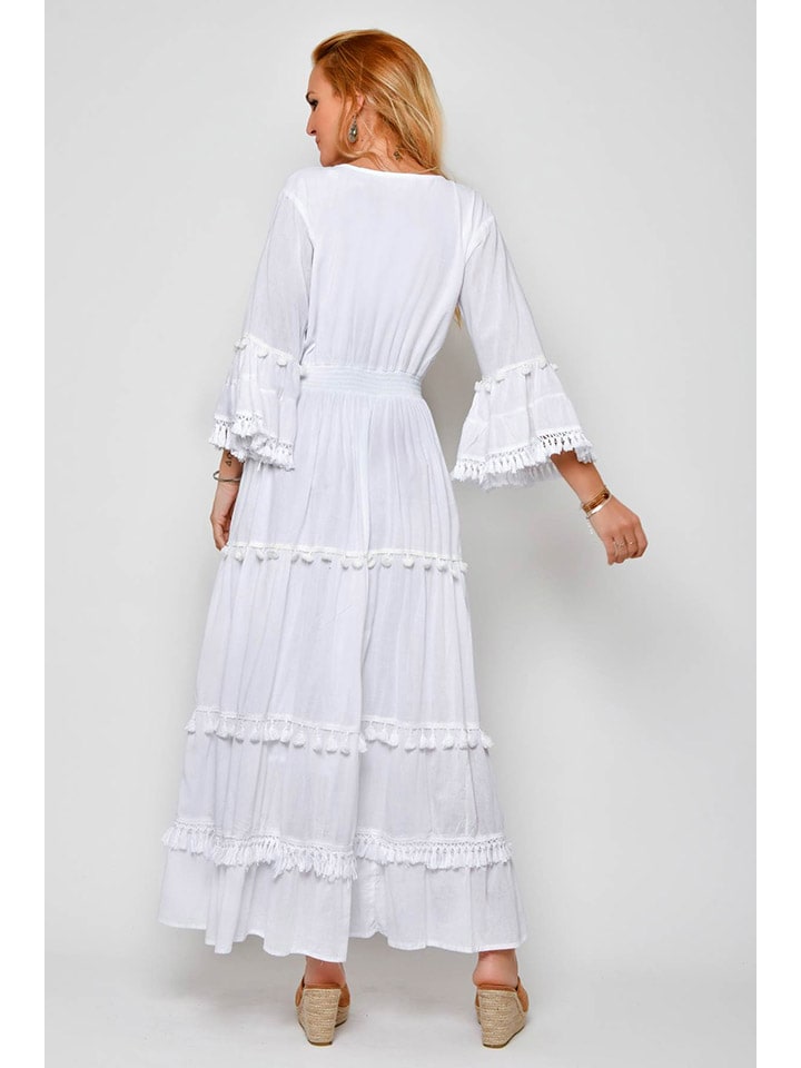 Tarifa Kleid in Weiß günstig kaufen