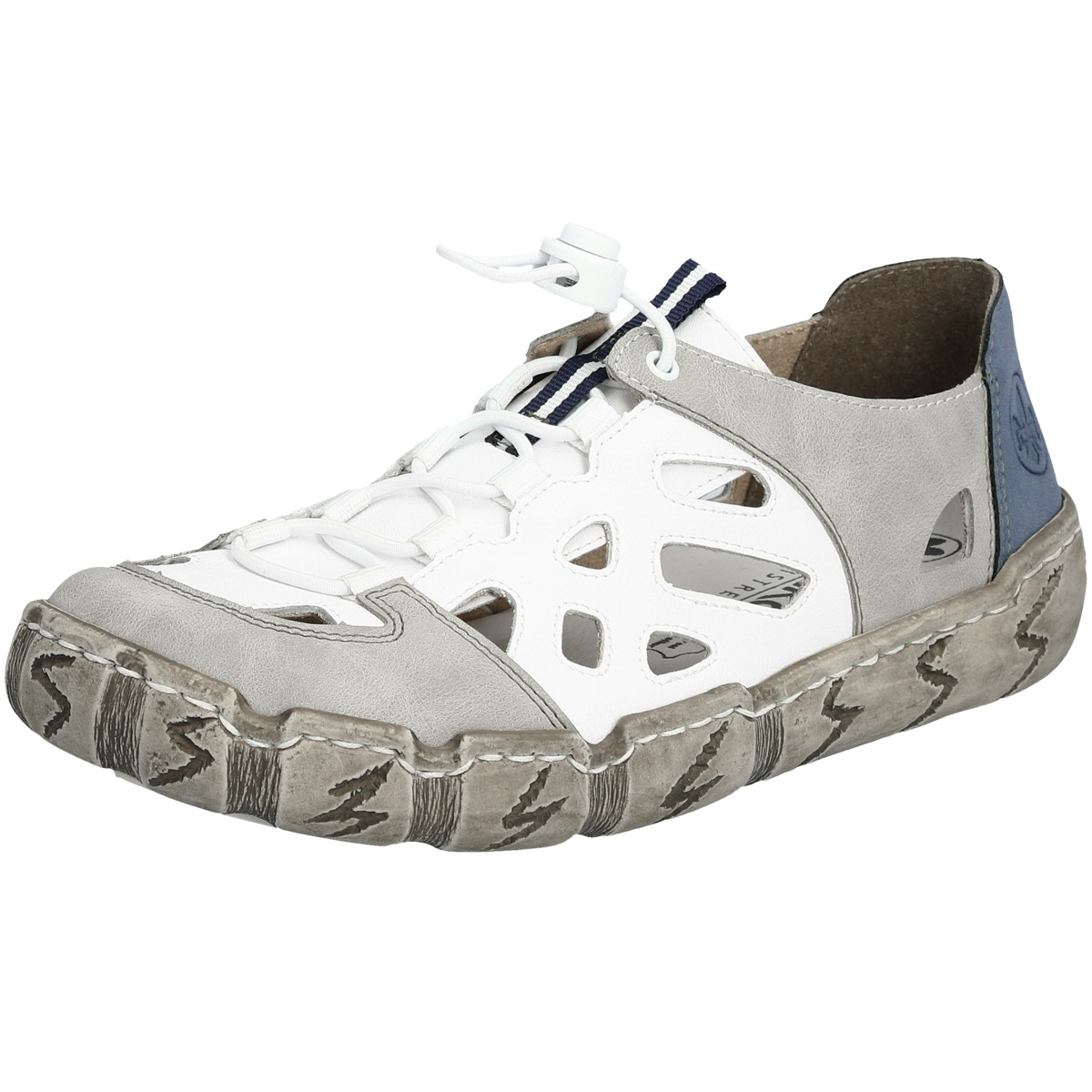 Rieker L0358 Sneaker Low weiss