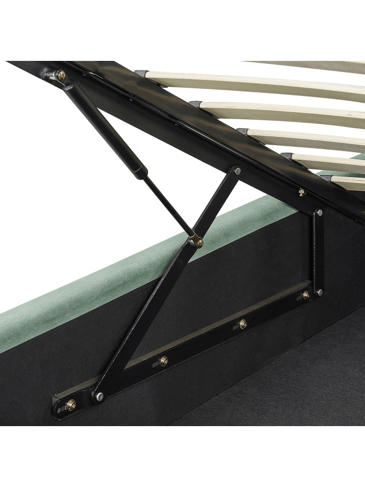 Beliani Doppelbett BAJONNA in Grün - (W) 204 x (H) 102 x (L) 235 cm günstig kaufen onesize