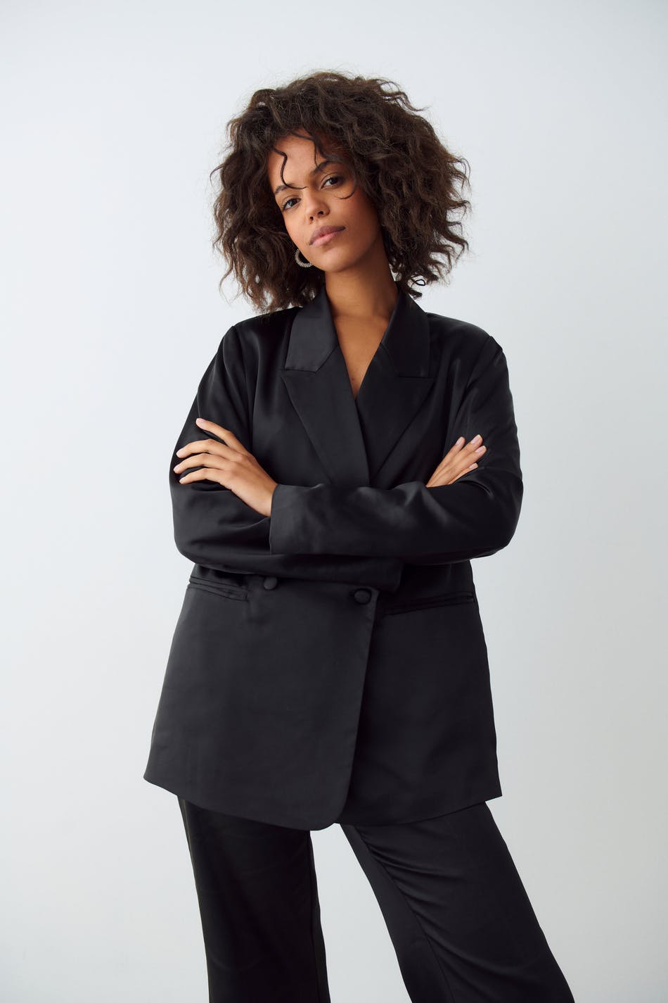 Sussi satin blazer