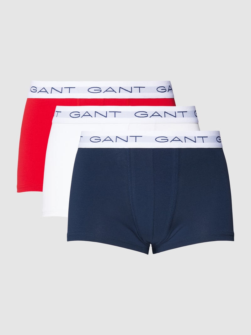 Trunks mit Logo-Stitching im 3er-Pack in rot