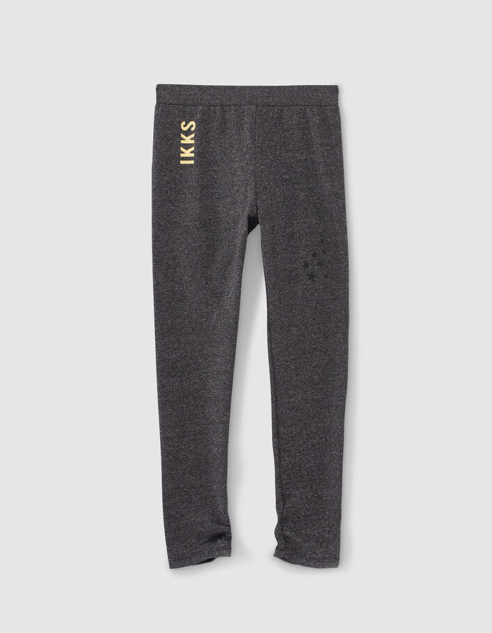 Leggings gris 2-en-1 et jupe en tulle fille
