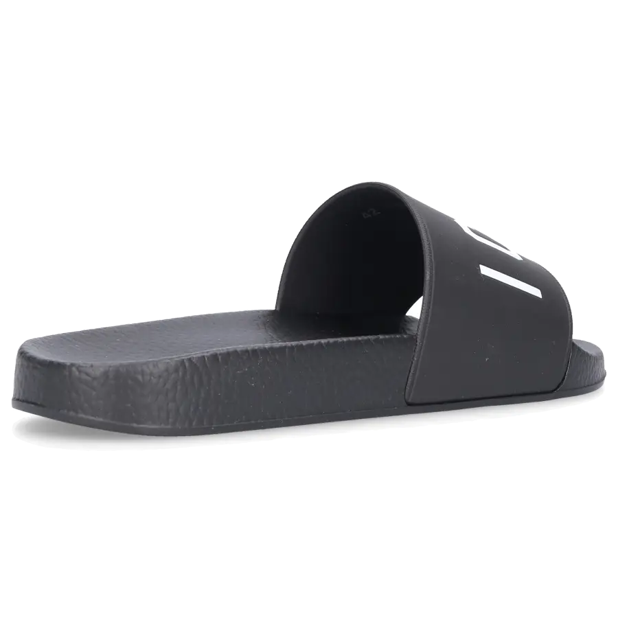 Dsquared2 - Badeschuhe BE ICON Gummi - schwarz