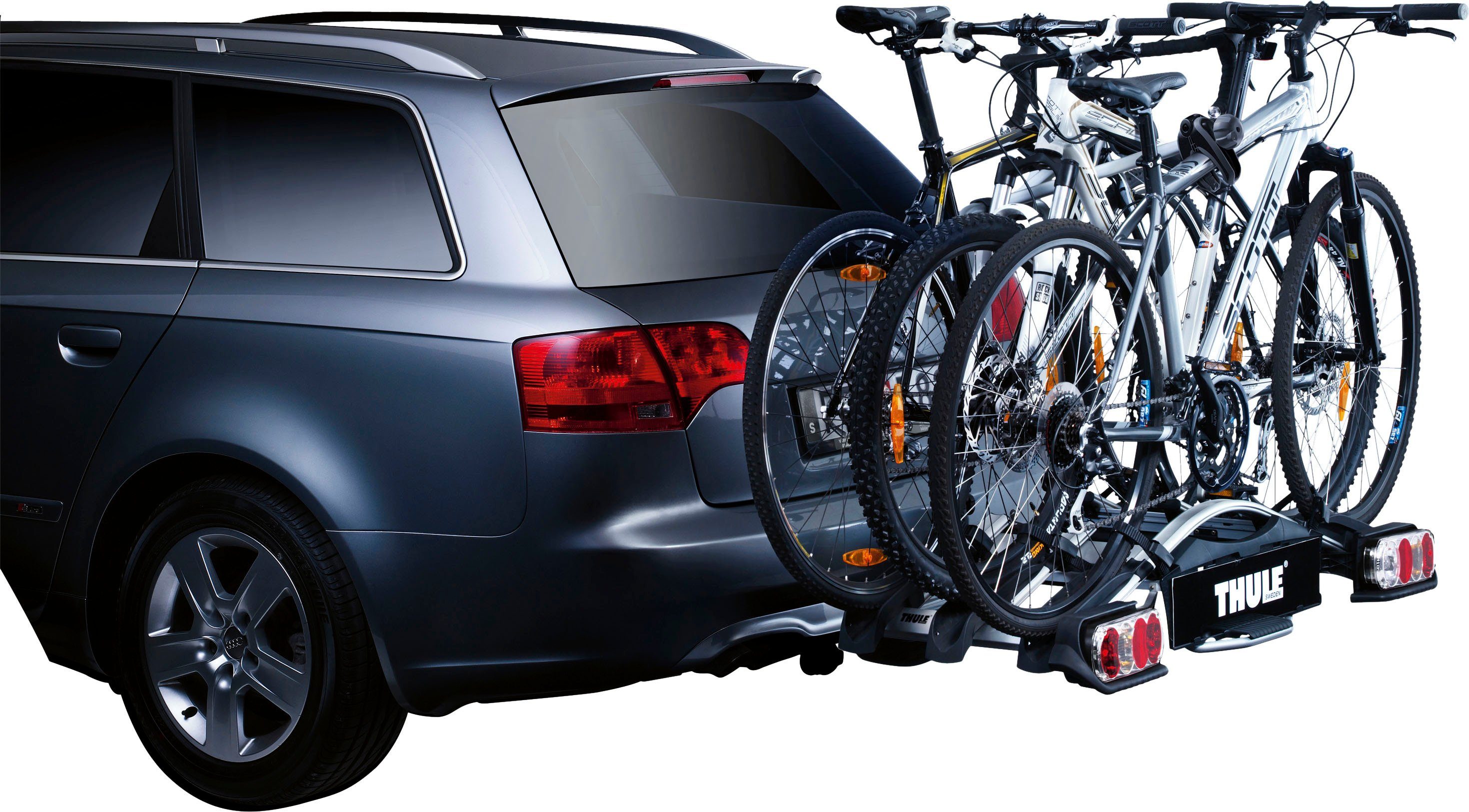 Thule Kupplungsfahrradträger EuroWay G2 13 pin, für max. 3 Räder, zur Montage auf der Anhängekupplung