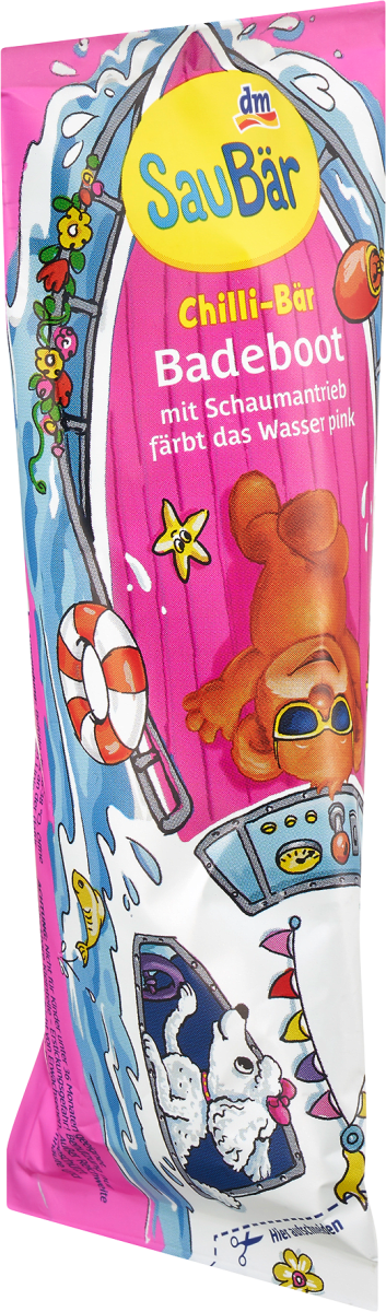 Kinder Badezusatz Chilli-Bär Badeboot pink, 1 St