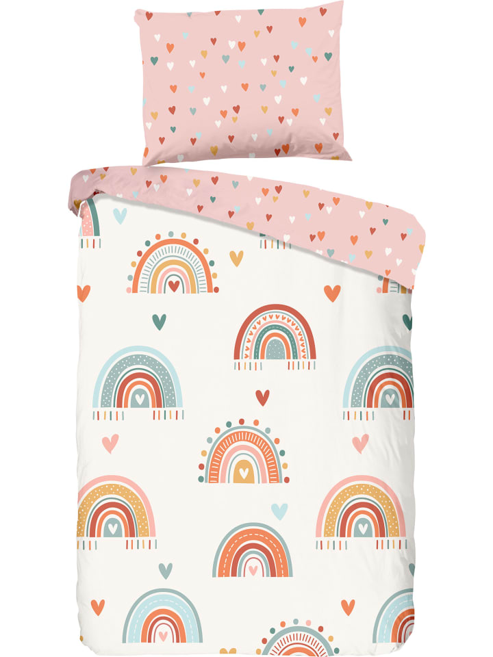 Good Morning Renforcé Kinder-Wendebettwäsche in bunt günstig kaufen