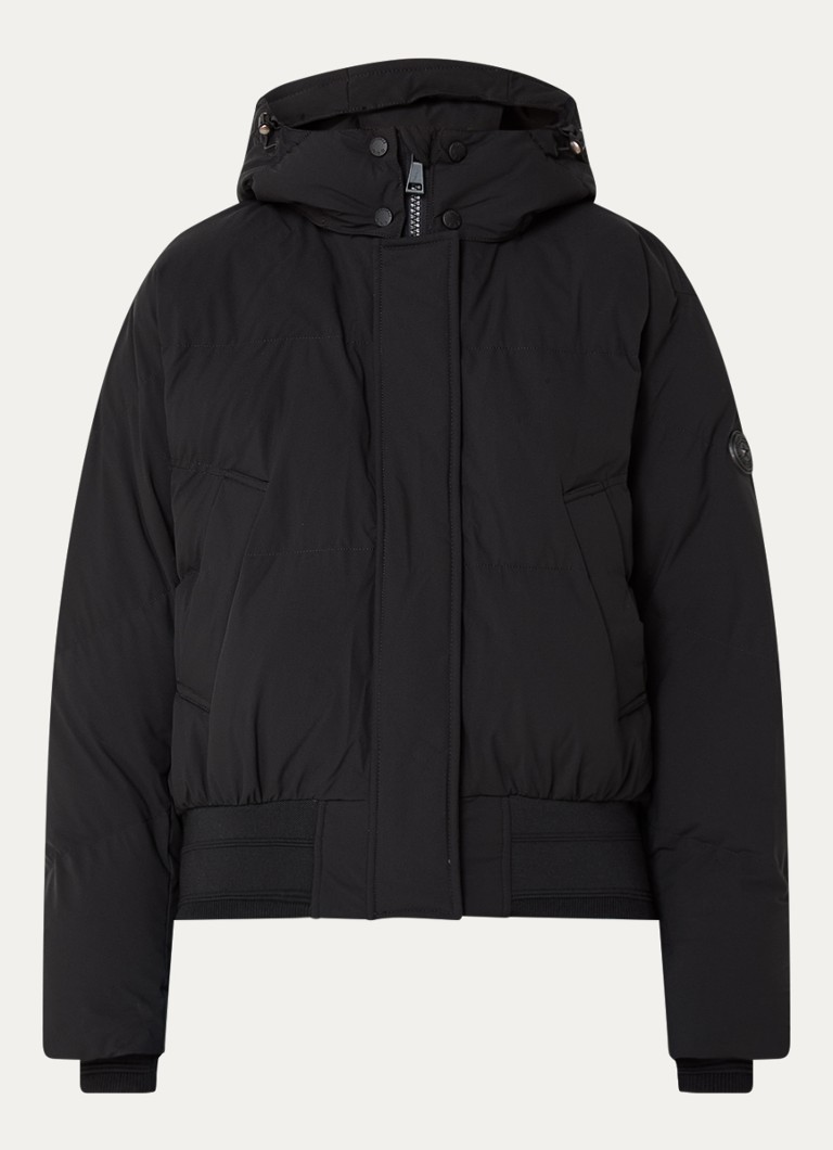 Chaqueta bomber acolchada de la Fuerza Aérea con capucha desmontable