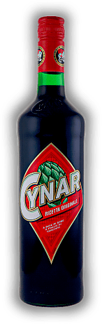 Cynar Cynar Halbbitter (leggermente Amaro), hergestellt aus frischen Artischocken und edlen Kräutern. 0,7	 Liter - Vol 16,5%