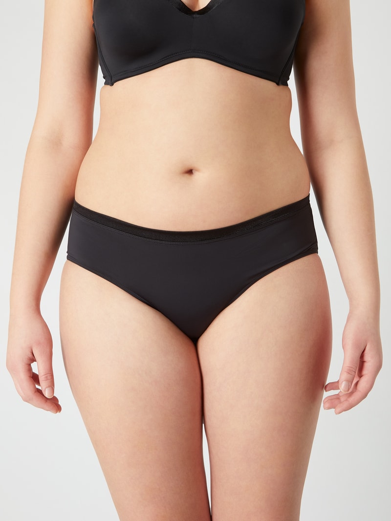 PLUS SIZE Panty aus Mikrofaser Modell 'Andalucia' in schwarz