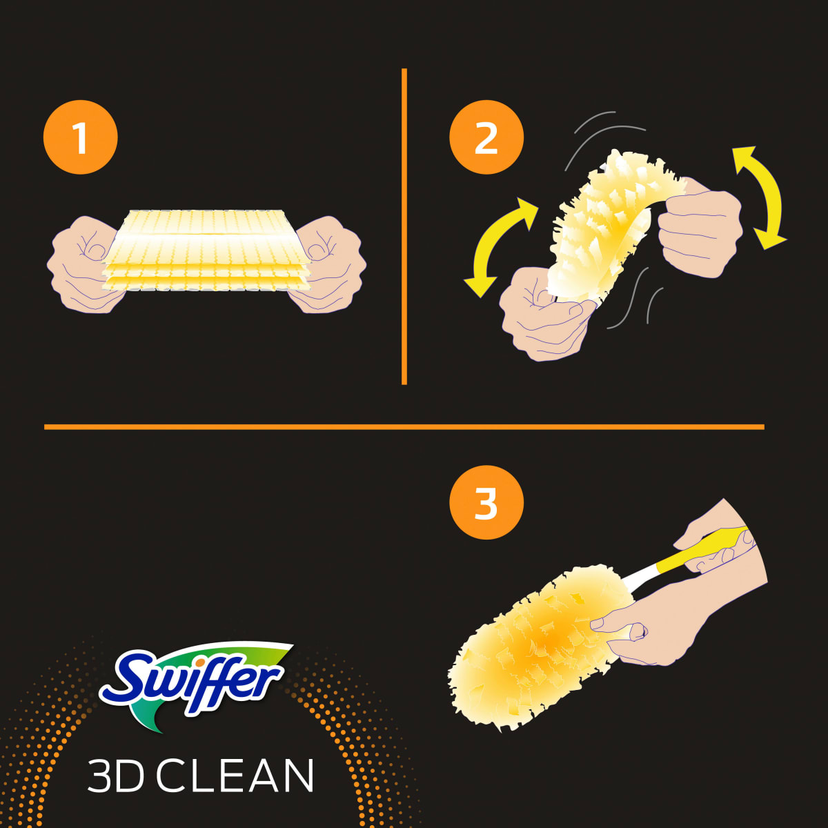 Staubwedelbezüge Staubmagnet 3D Clean Nachfüllpack, 5 St