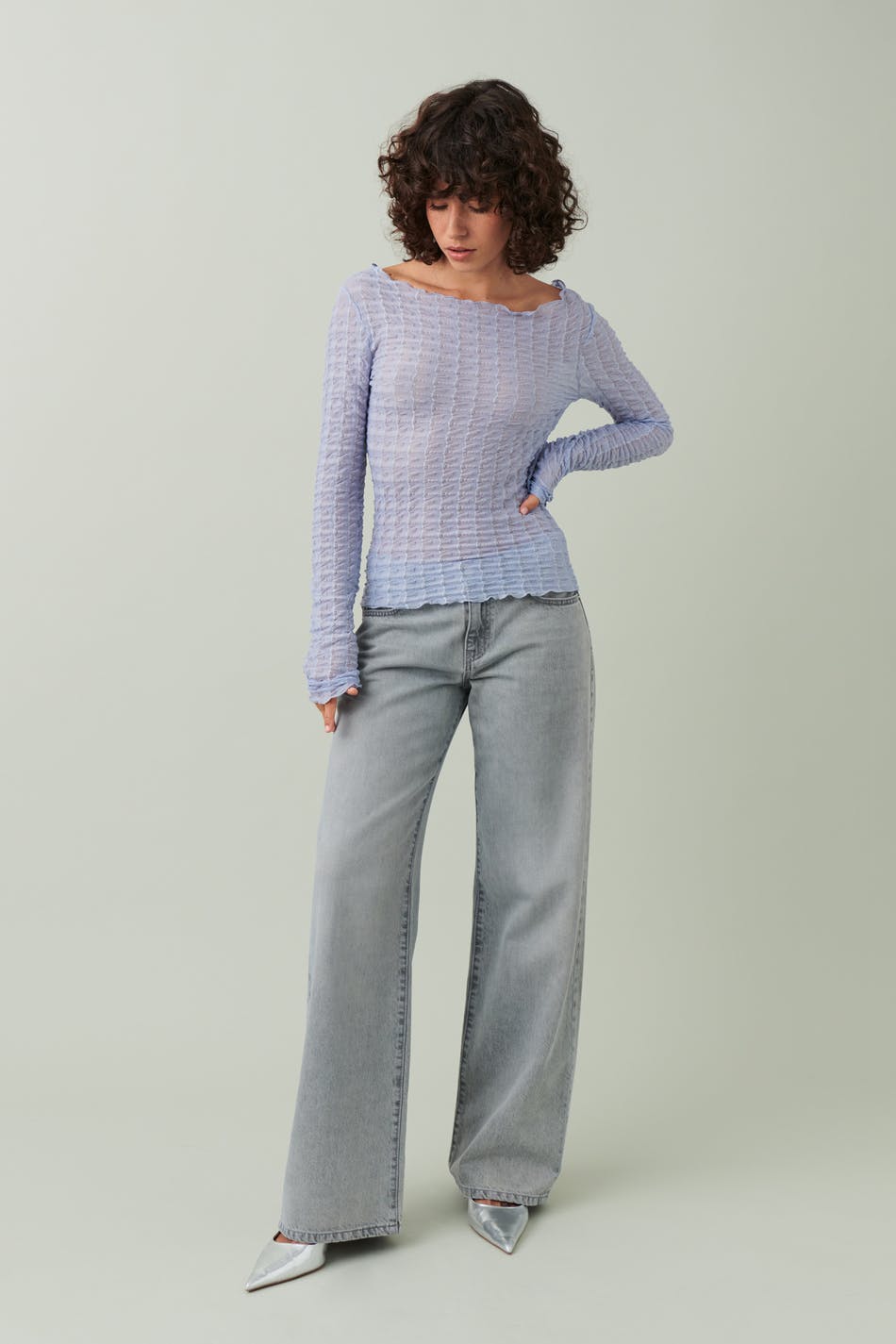 Textured lace top