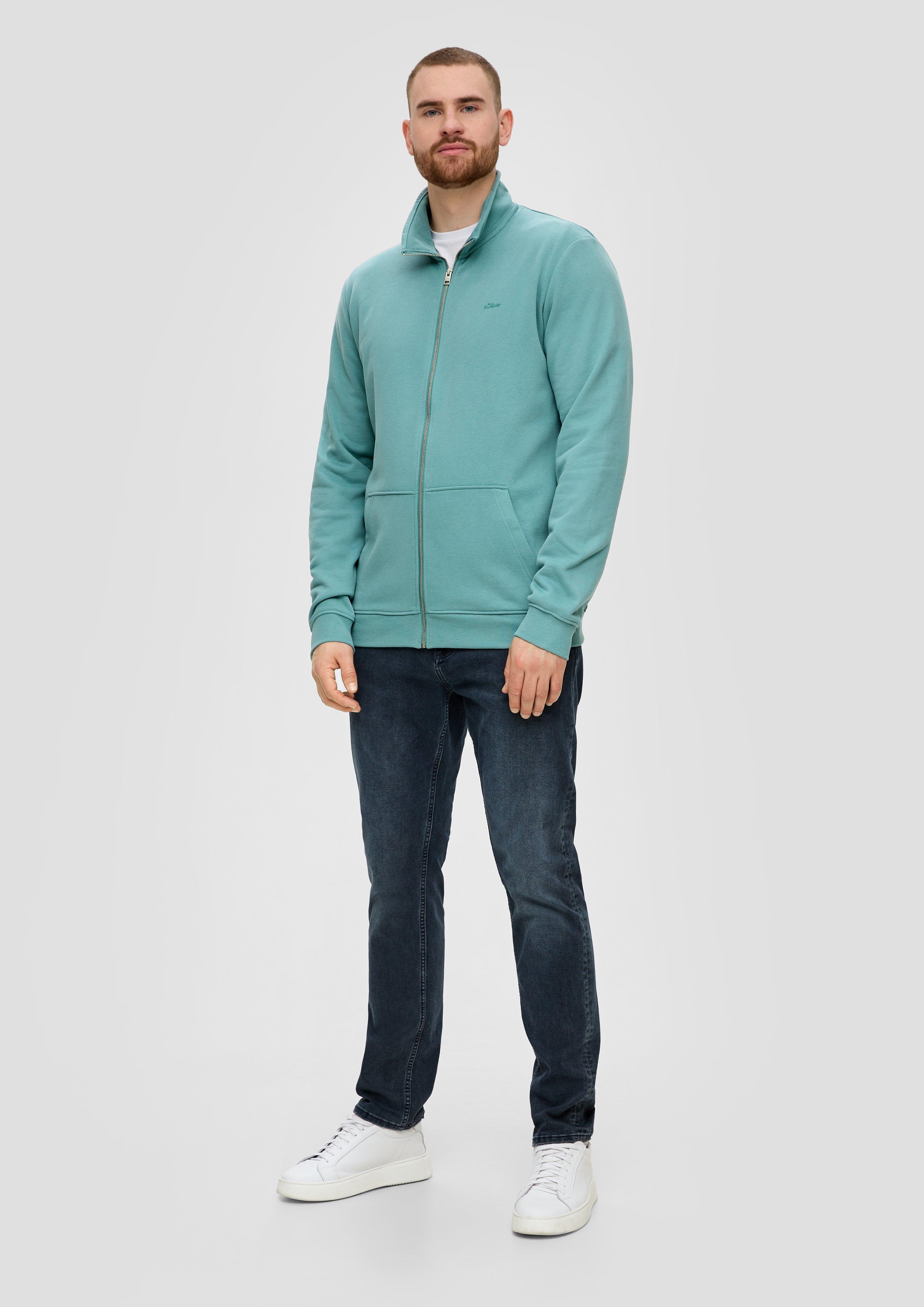 Sweatjacke mit Stehkragen  2143458-6557