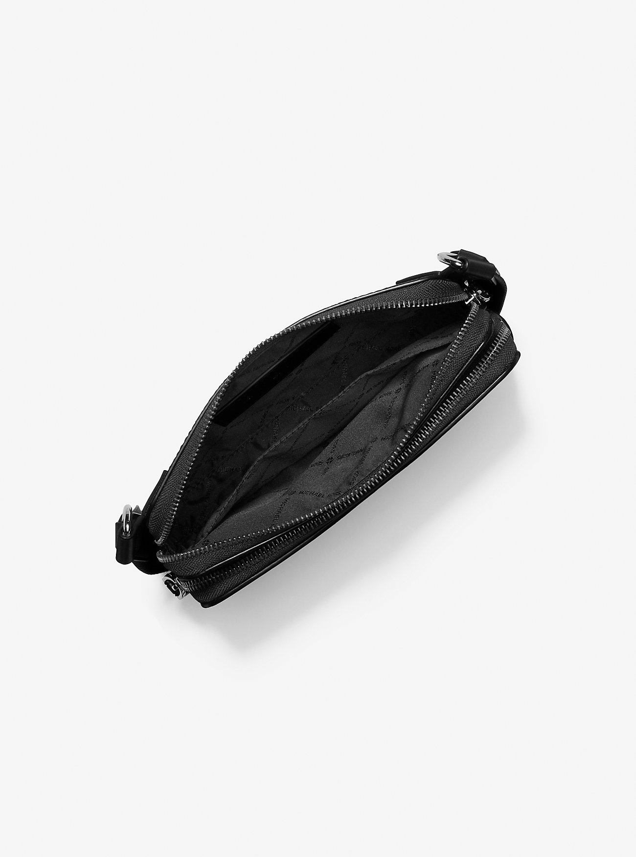 Hudson Signature Logo Crossbody Bag - BLACK