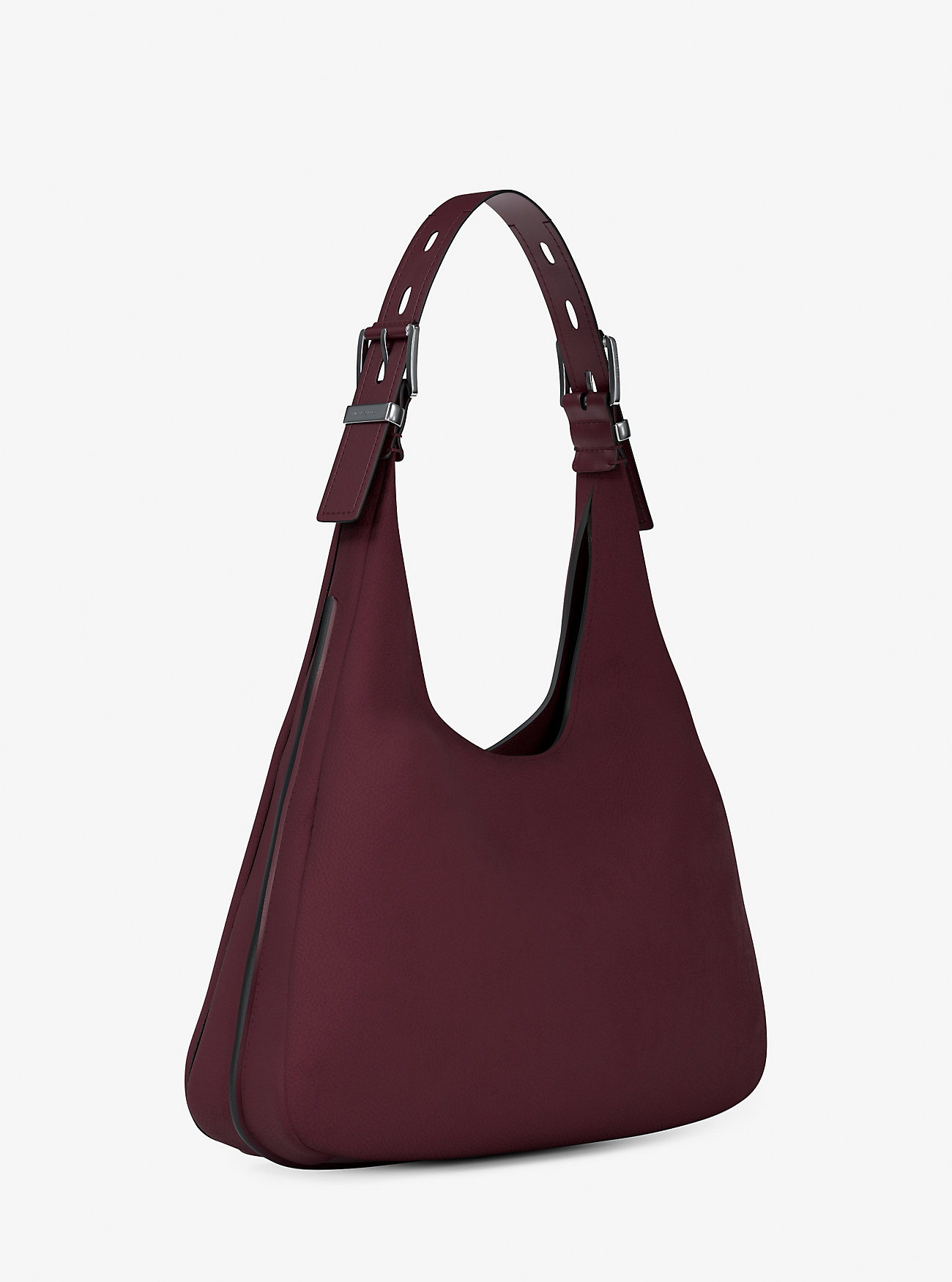 Nolita Stor Nubuck Hobo Skulderveske - OXBLOOD