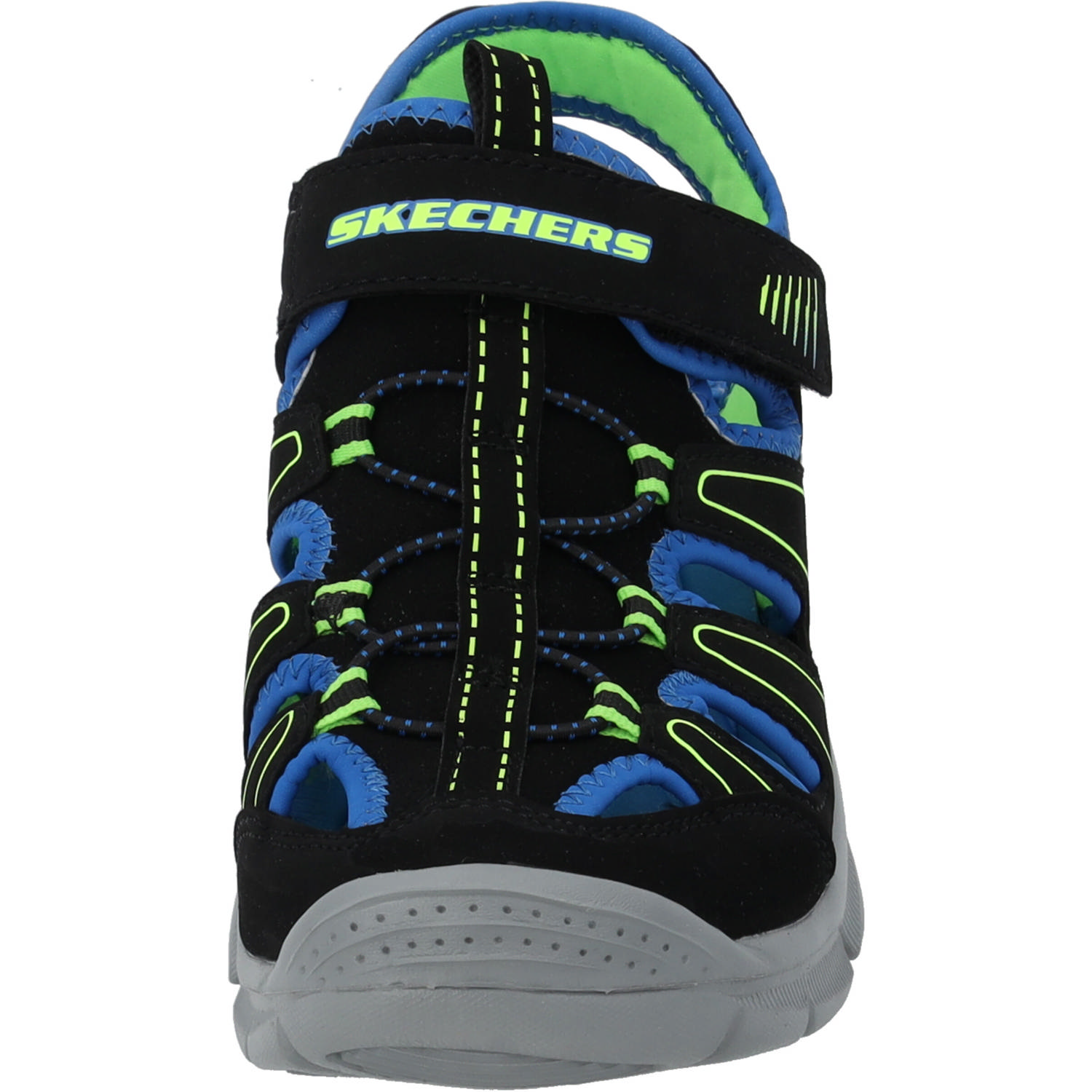 Skechers 406520L, Sandaletten, Kinder, black/blue & lime