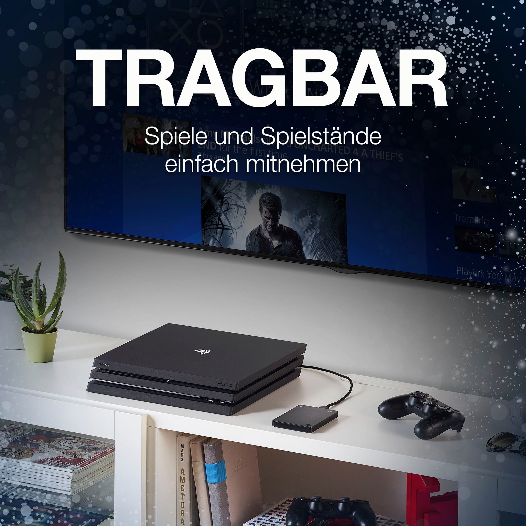 Seagate Game Drive PS4 STGD2000200 externe Gaming-Festplatte (2 TB) 2,5