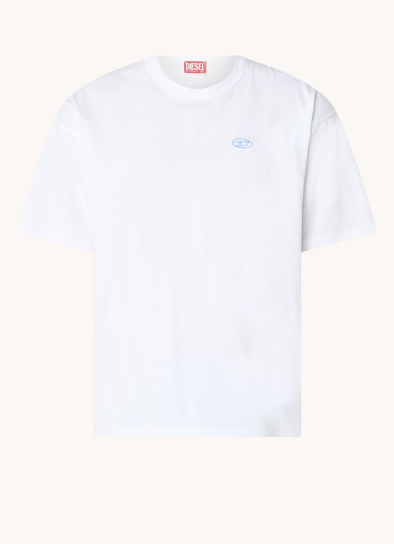 Tricou Diesel T-Boxt-K18 cu logo și imprimeu pe spate.