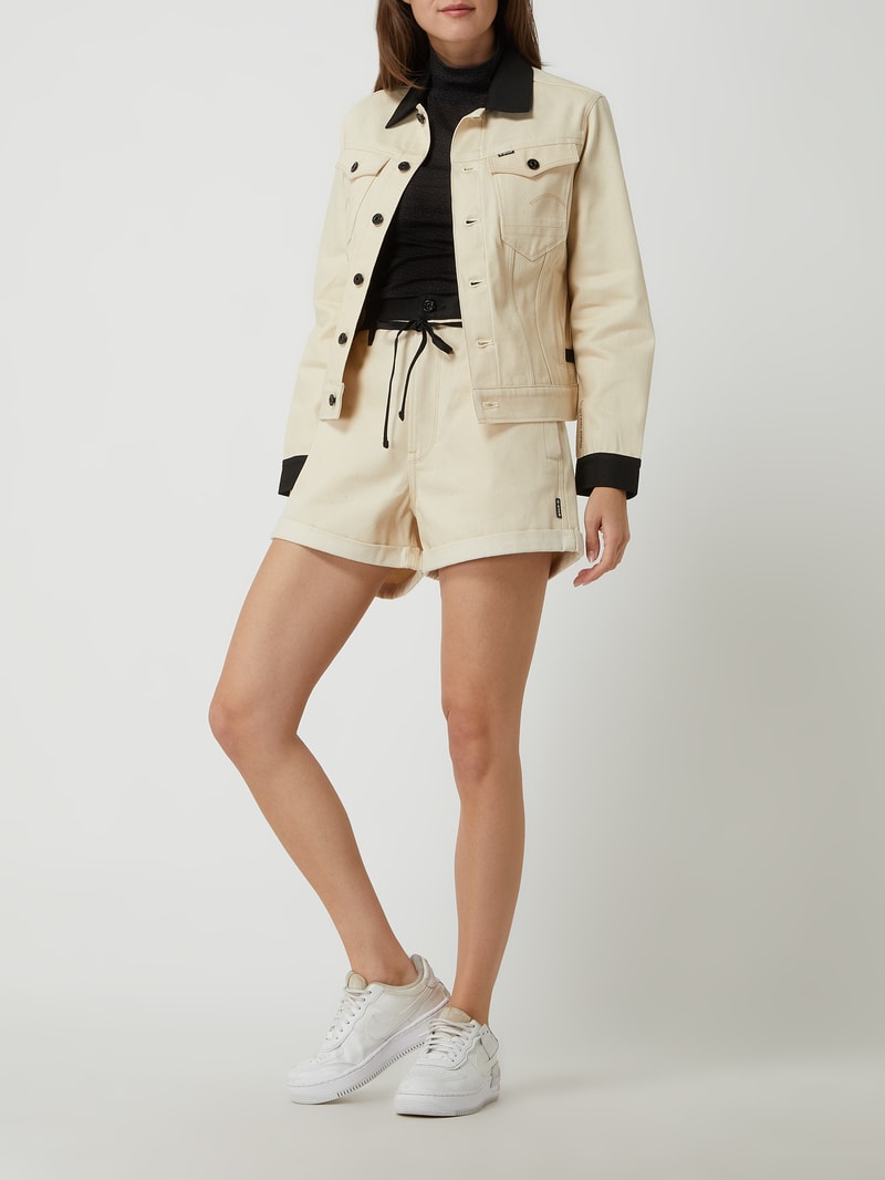 Jeansshorts aus Baumwolle Modell 'Lynton' in sand