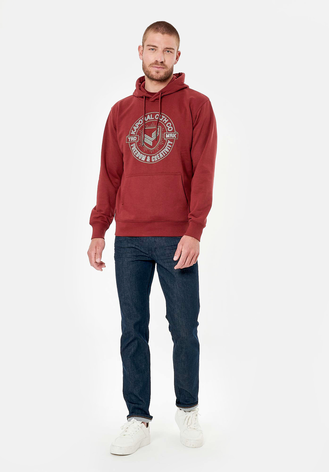 REMI   Sweat bordeaux homme