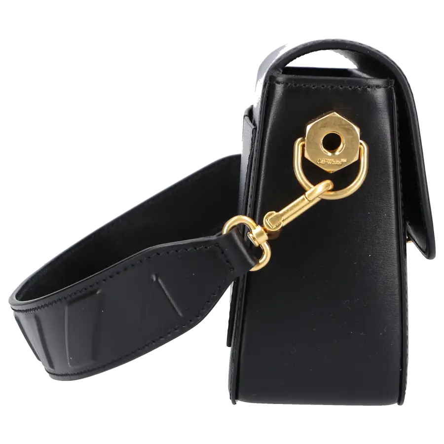 Off-White - Handtasche PLAIN BINDER M Kalbsleder - schwarz