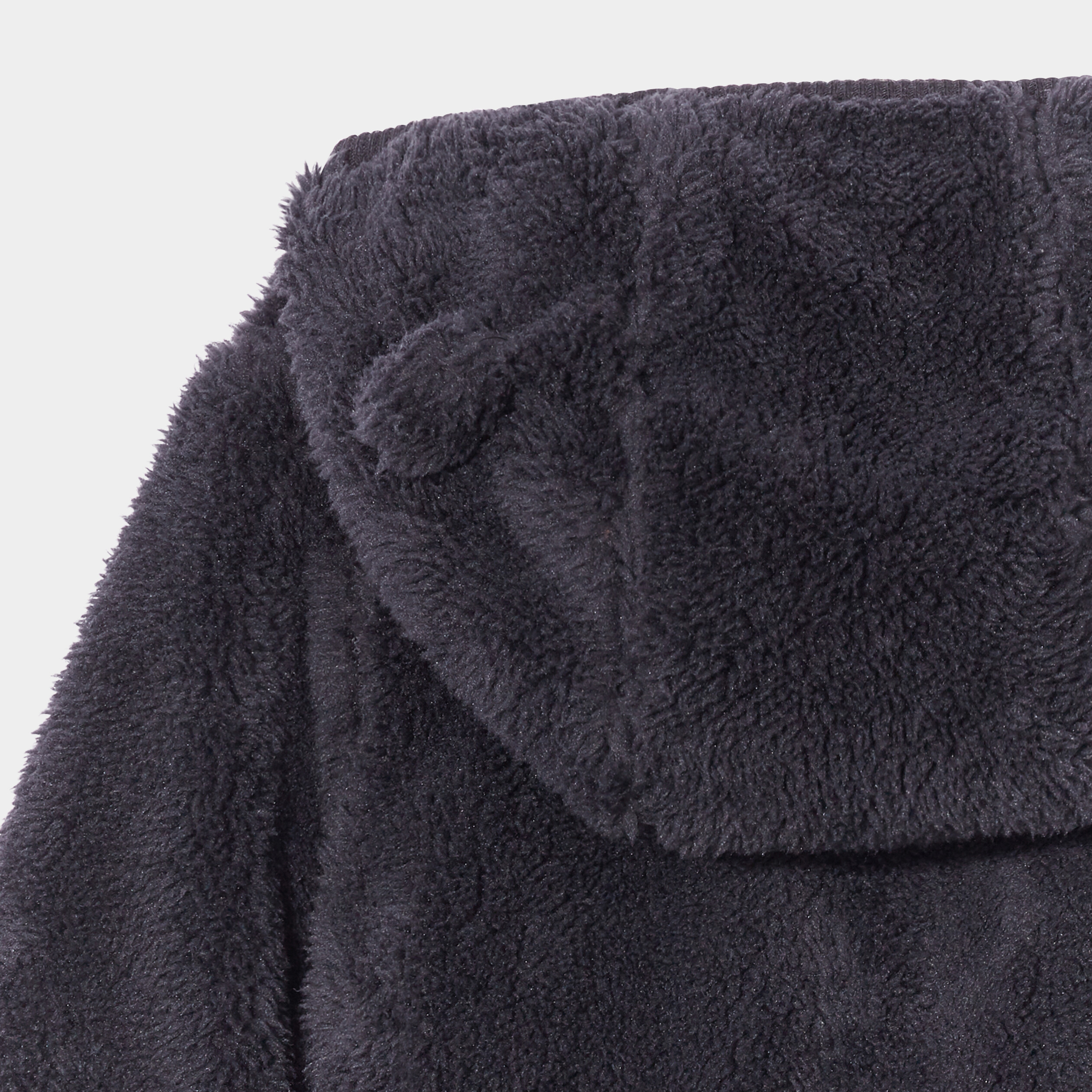 Gilet fausse fourrure zippé à capuche gris foncé bébé garçon | La Halle