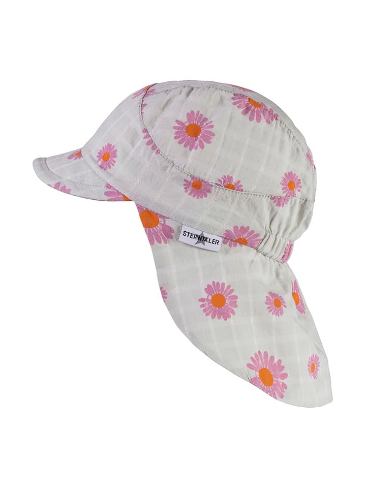 Sterntaler Nackenschutzcap in Hellgrau/ Pink günstig kaufen