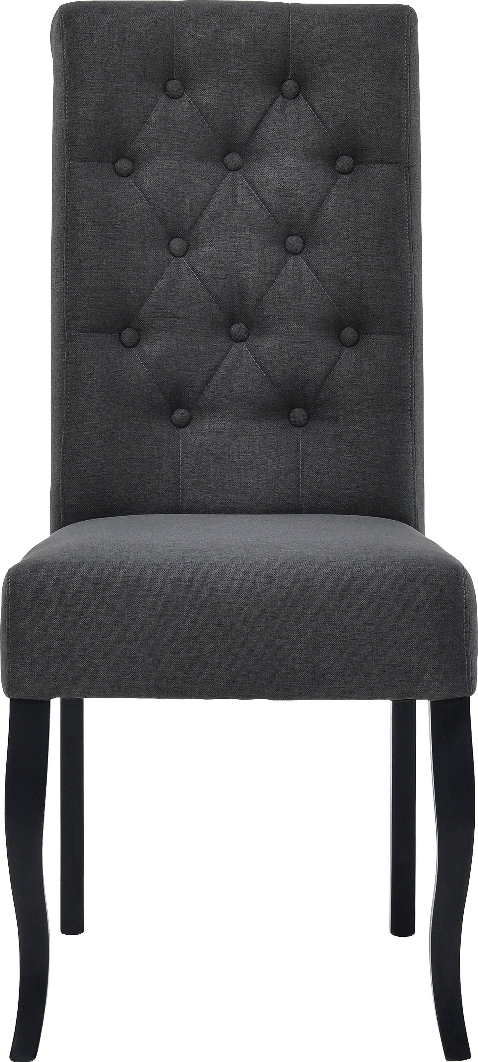 Home affaire 4-Fußstuhl Caputh (Set, 2 St), im 2er-Set, aus massiver Buche