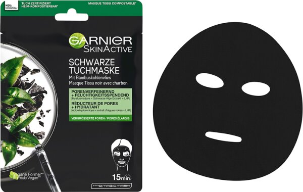Garnier SkinActive Hydra Bomb Tuchmaske schwarze Alge Tuchmaske