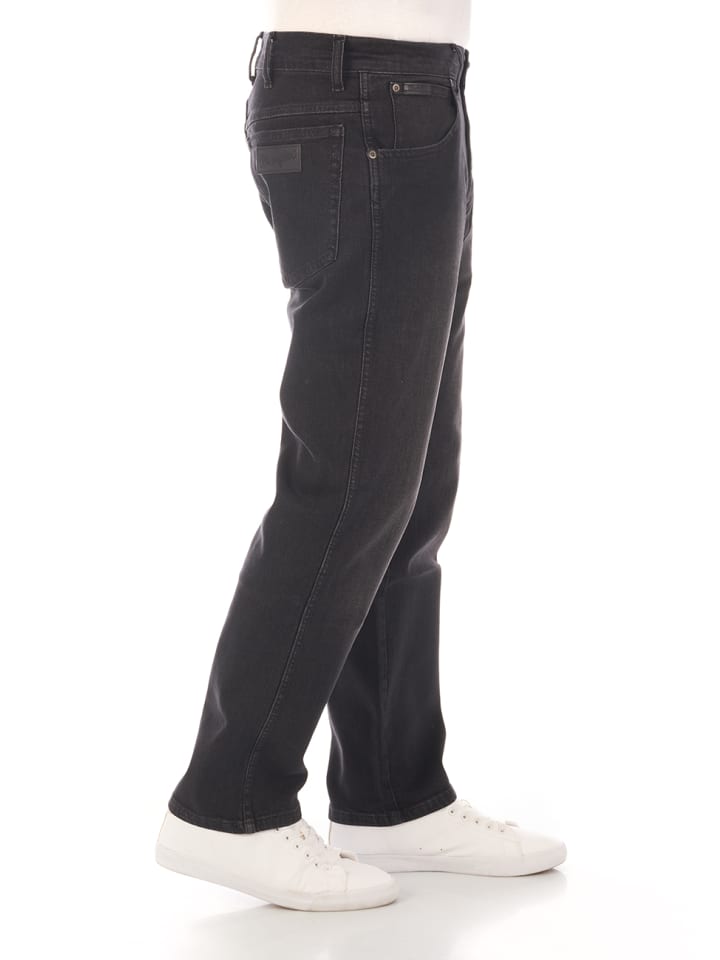 Wrangler Jeans Texas Stretch regular/straight in Schwarz günstig kaufen