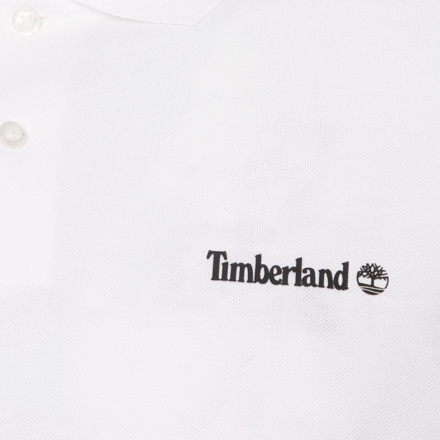 TIMBERLAND POLO SMALL LOGO PRINT POLO Weiß