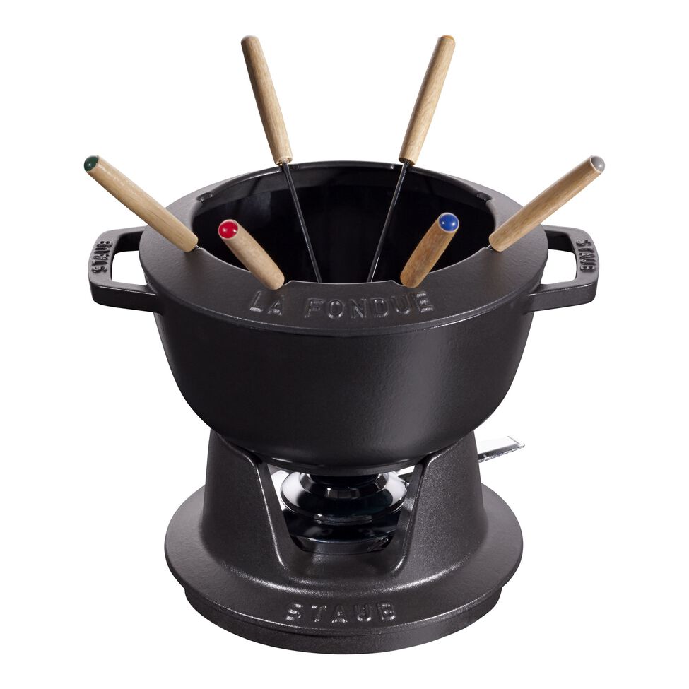 Fondue Set 20 cm, Schwarz