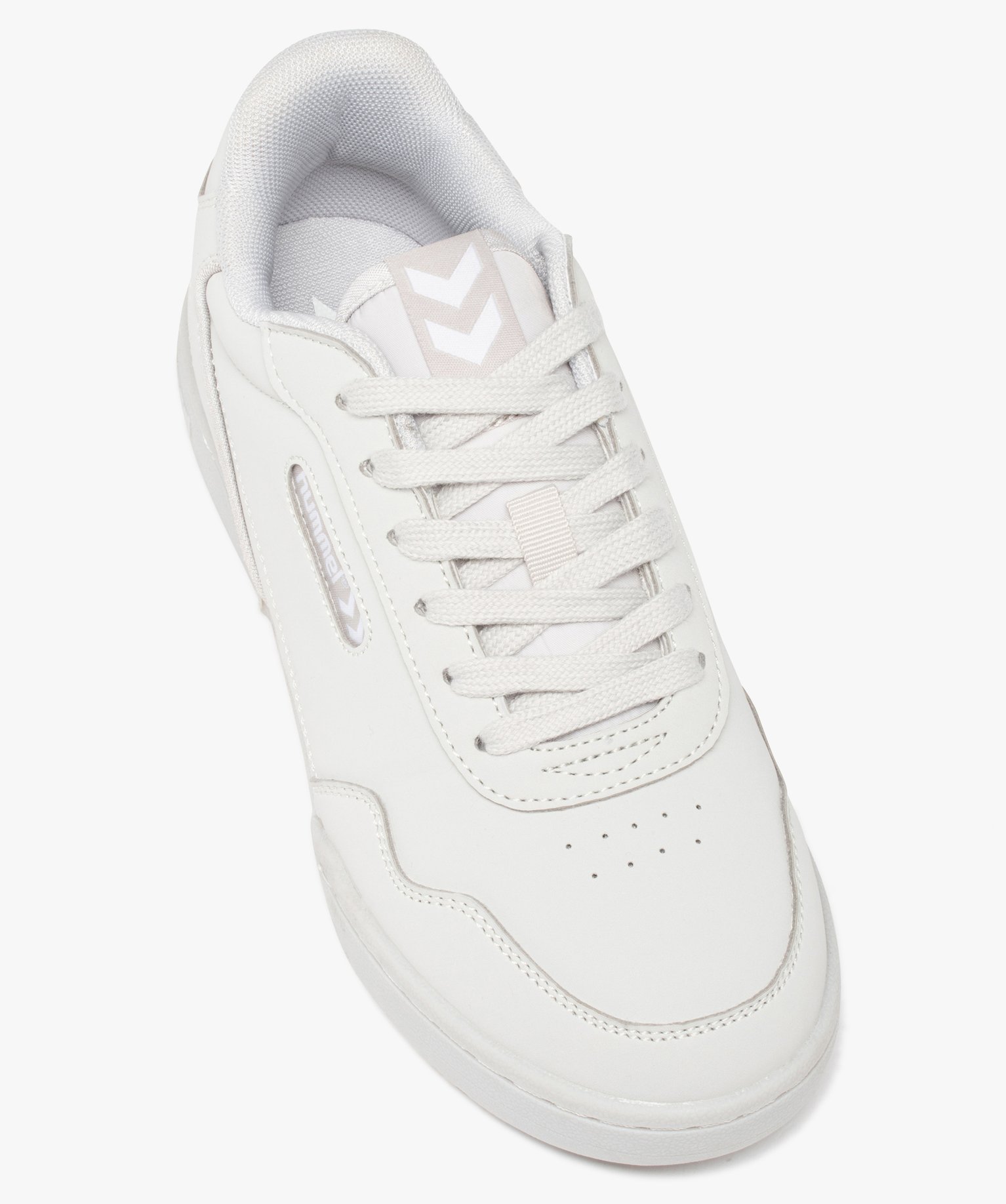 Baskets femme unies à lacets – Hummel Forli beige | GEMO