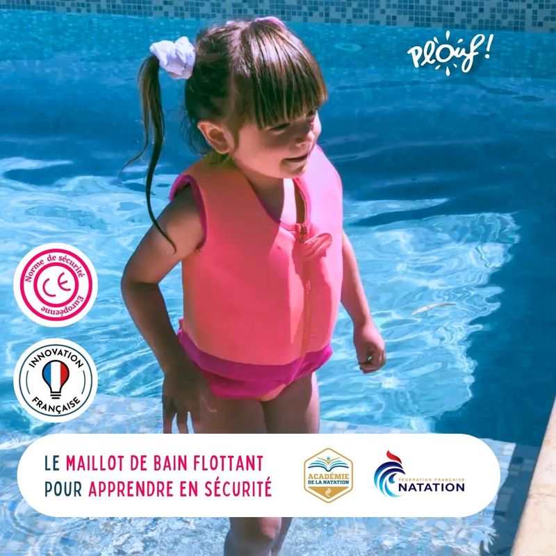 Maillot de bain flottant : Licorne Rose