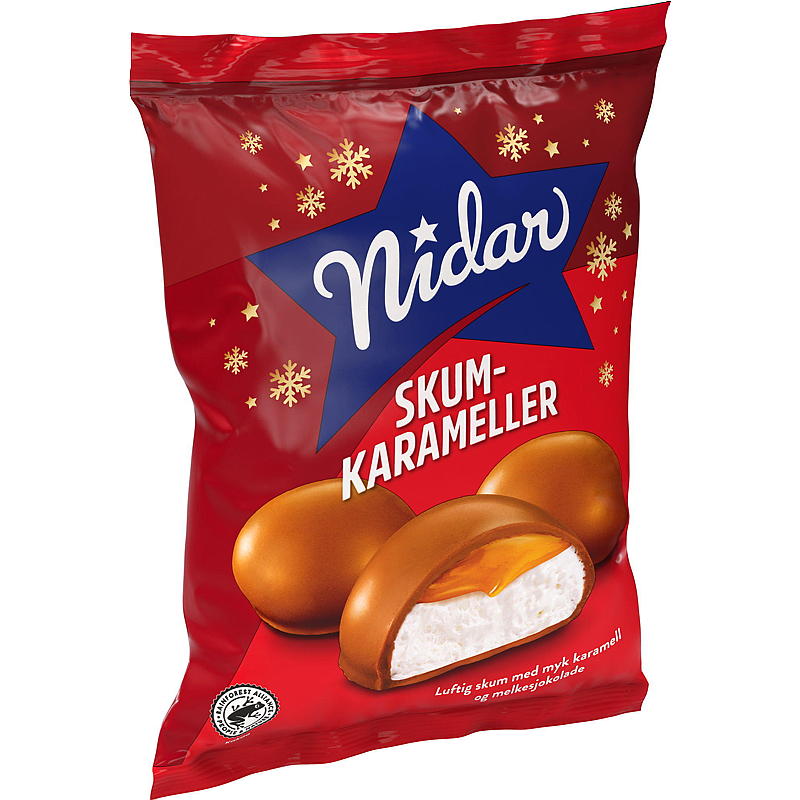Nidar Skumkarameller 190 g Nidar