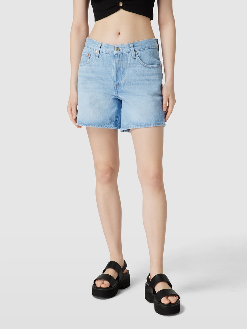 Jeansshorts im 5-Pocket-Design Modell '501' in hellblau