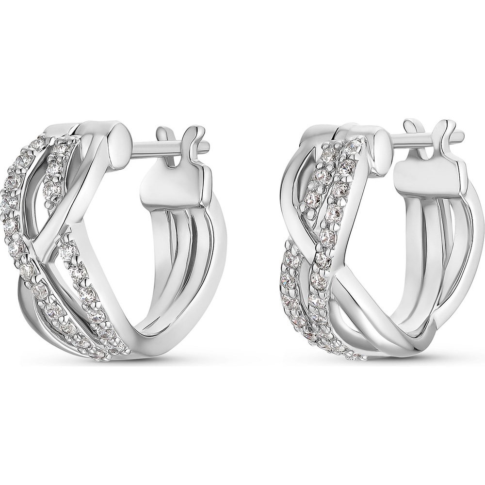 FAVS Créoles 925 Argent Boucles d'oreilles